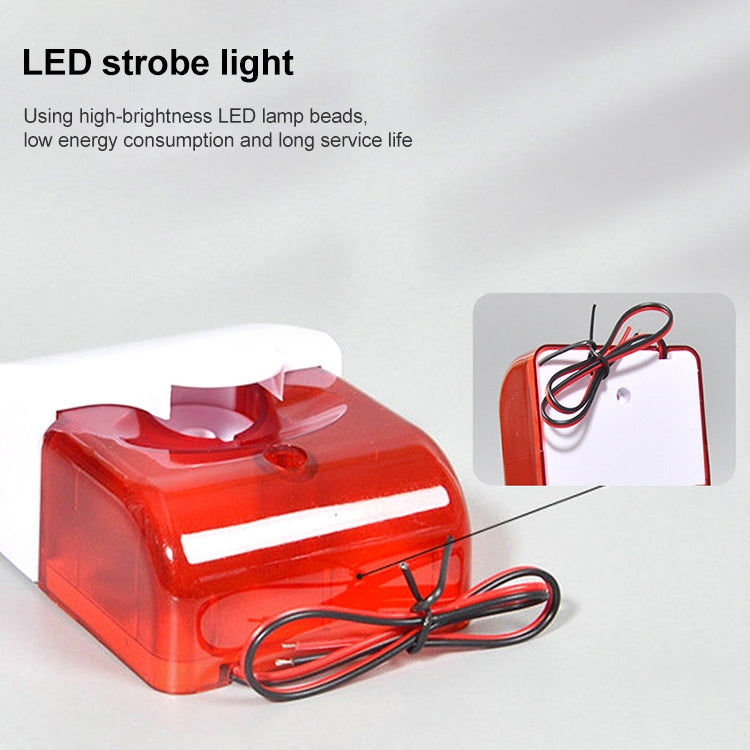 LY-103 Sound And Light Alarm Emergency Call For Help Connection Type Alarm, Specification: 24V (Red)