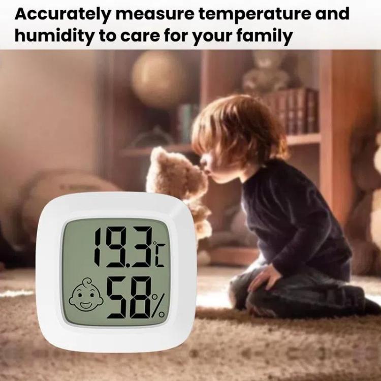 Temperature And Humidity Measuring Baby Room Temperature Meter, Square