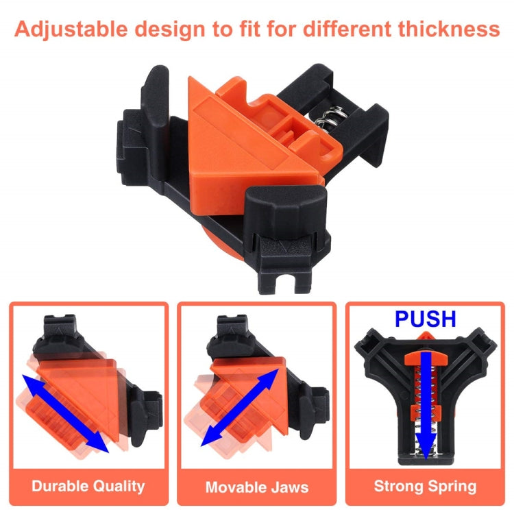 4 PCS/Set  90 Degree Woodworking Right Angle Clip, Right Angle Clip