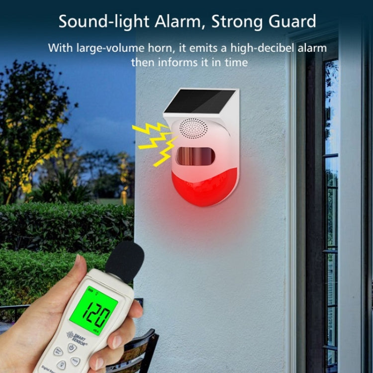 Outdoor IP67 Waterproof Solar Infrared Alarm, Spec: Recording
