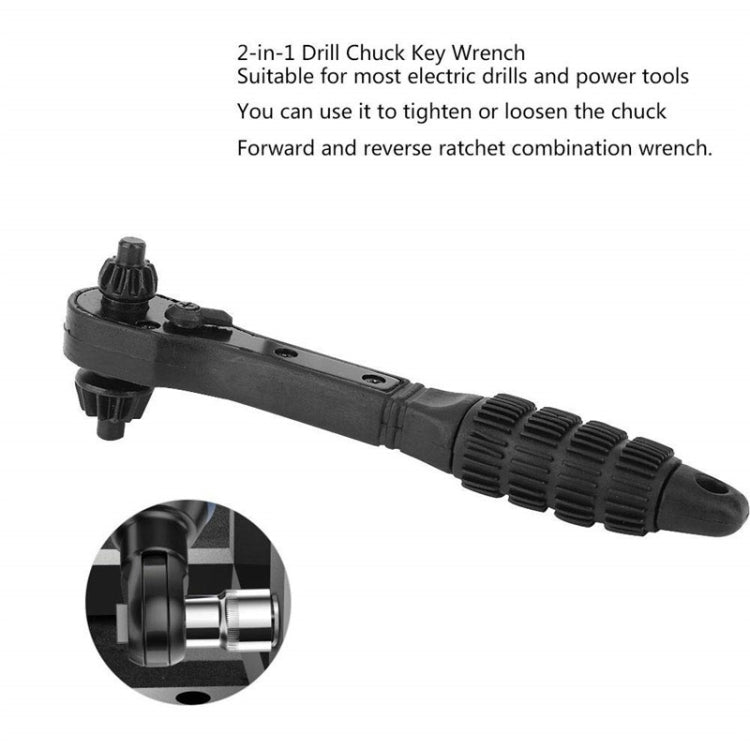 2 In 1 Hardened Drill Chuck Key Wrench, 2 In 1 Wrench