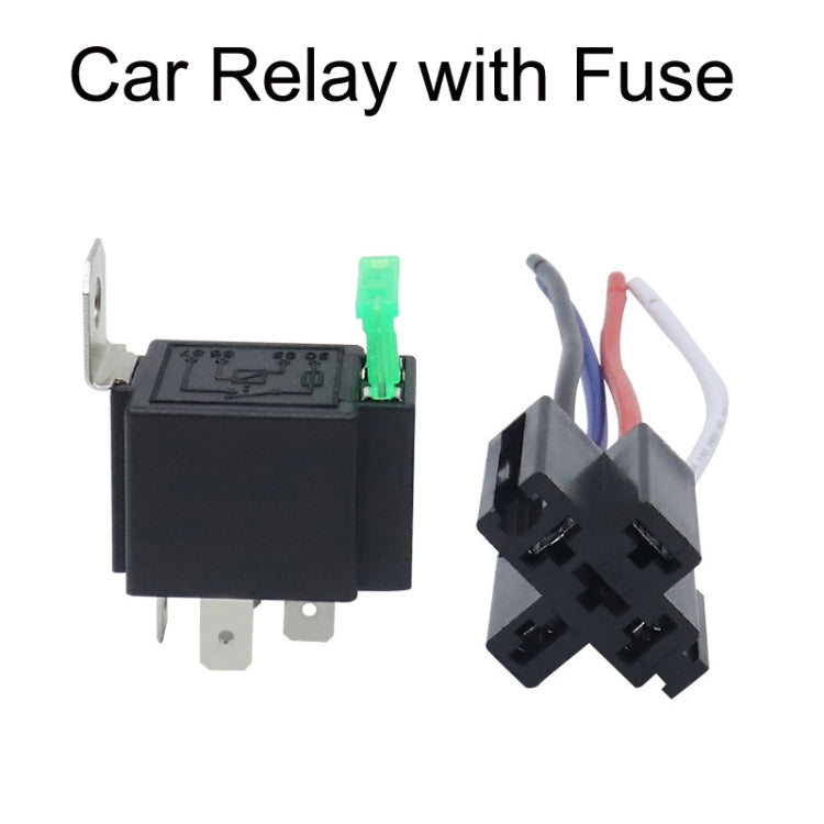 5 Sets JD2912 4 Pin Car Relay With Fuse, 12V, 24V