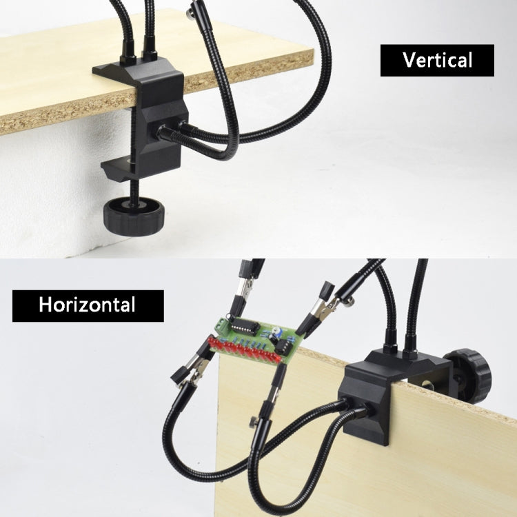 Four-Claw PCB Digital Repair Welding Station, SN4B-BK9 Black, SN4B-SY2 Silver, SN4B Black Tube Silver Clip