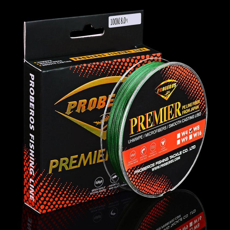 PROBEROS 8 Edited 100M Majestic Horse Fish Line, 0.4 / 6LB, 0.6 / 8LB, 0.8 / 10LB, 1.0 / 15LB, 1.5 / 20LB, 2.0 / 30LB, 3.0 / 40LB, 4.0 / 50LB, 5.0 / 60LB, 6.0 / 70LB, 7.0 / 80LB, 10.0 / 100LB, 13.0 / 120LB