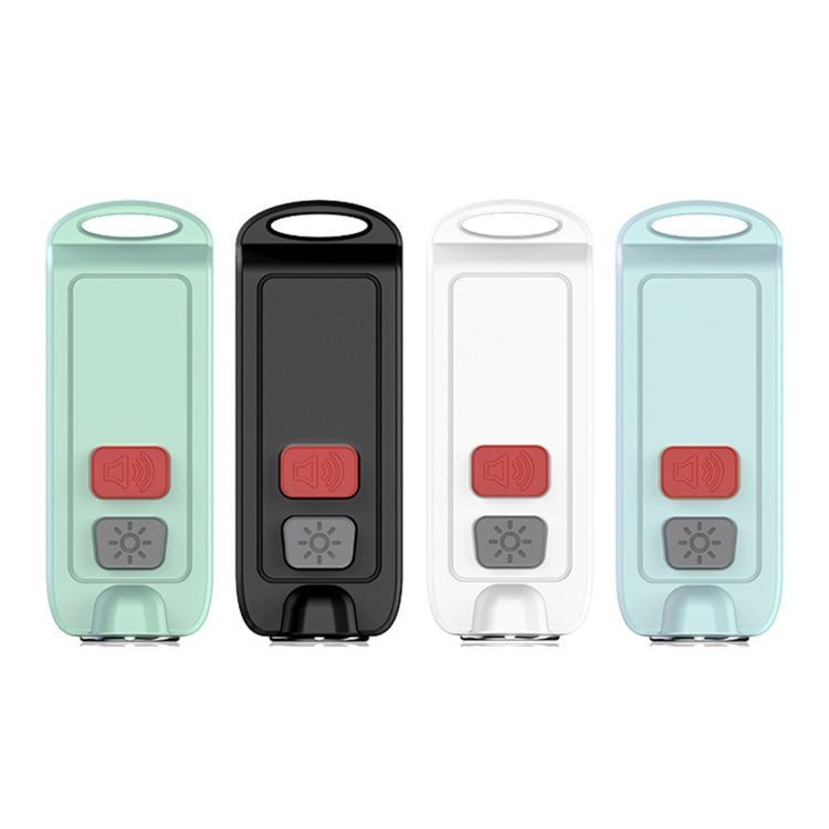 AF-2002 130dB Rechargeable Anti-Wolf Alarm Self-Defense Device With Distress Light(White)