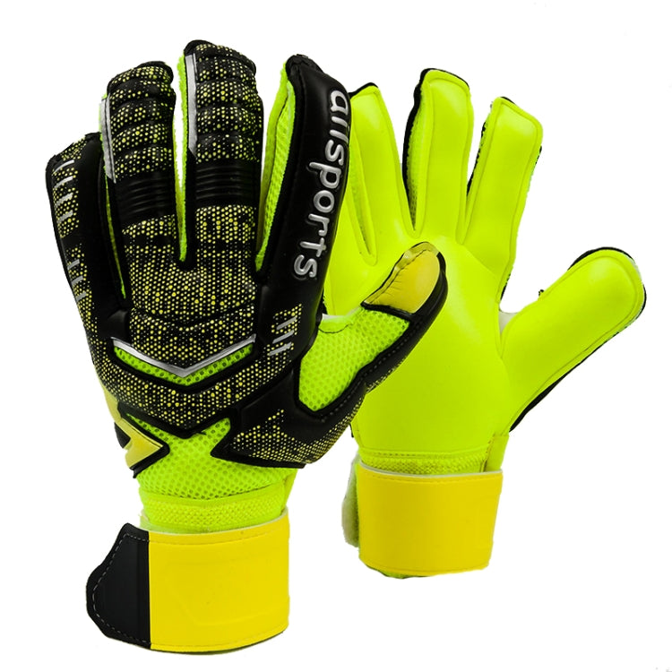 Ailsports ST5511 1 Pair Goalkeeper Thicken Latex Fingers Protection Gloves, 5, 6, 7, 8, 9, 10, 11