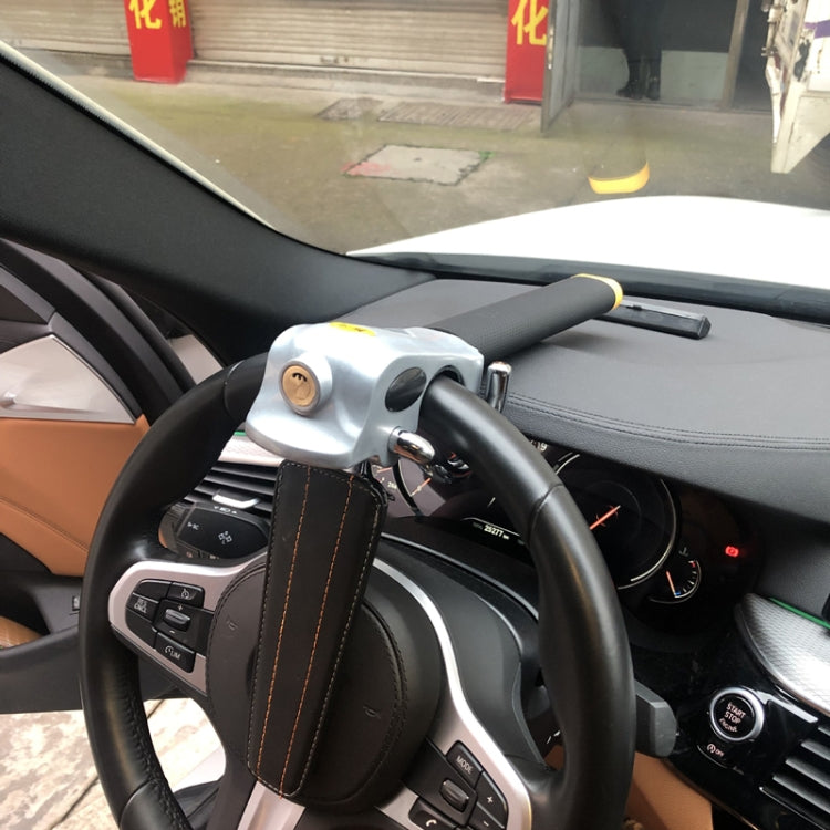 Car Steering Wheel Anti-Theft Lock, Anti-Theft Lock((Black Gold))
