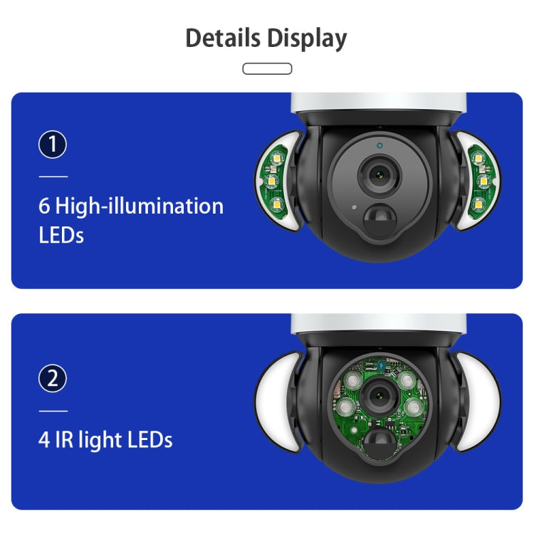 SHIWOJIA IP66 Waterproof WiFi Solar Dome IP Camera,  Support Two-way Audio & PIR Motion Detection & Night Vision & TF Card(1080P Graffiti Solar WiFi Version)