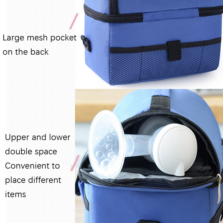 Double Insulation Bag Breast Milk Fresh Bag Bottle Mummy Bag, Mummy Bag(Black), Mummy Bag(Royal Blue), Mummy Bag(Rose Red), Mummy Bag(Red), Mummy Bag(Wine Red), Mummy Bag(Orange), Mummy Bag(Sky Blue), Mummy Bag(Grey)