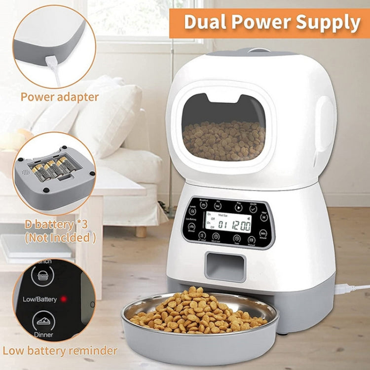 3.5L Elf Pet Feeder Automatic Feeder, Button Style, WiFi  APP Style