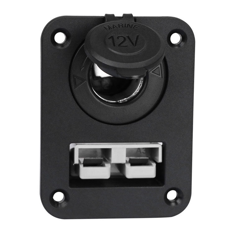 Andersen Panel Large Current Plug With 12V Cigarette Lighter Panel Combination, PA5403