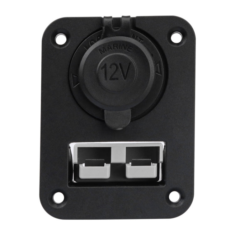 Andersen Panel Large Current Plug With 12V Cigarette Lighter Panel Combination, PA5403