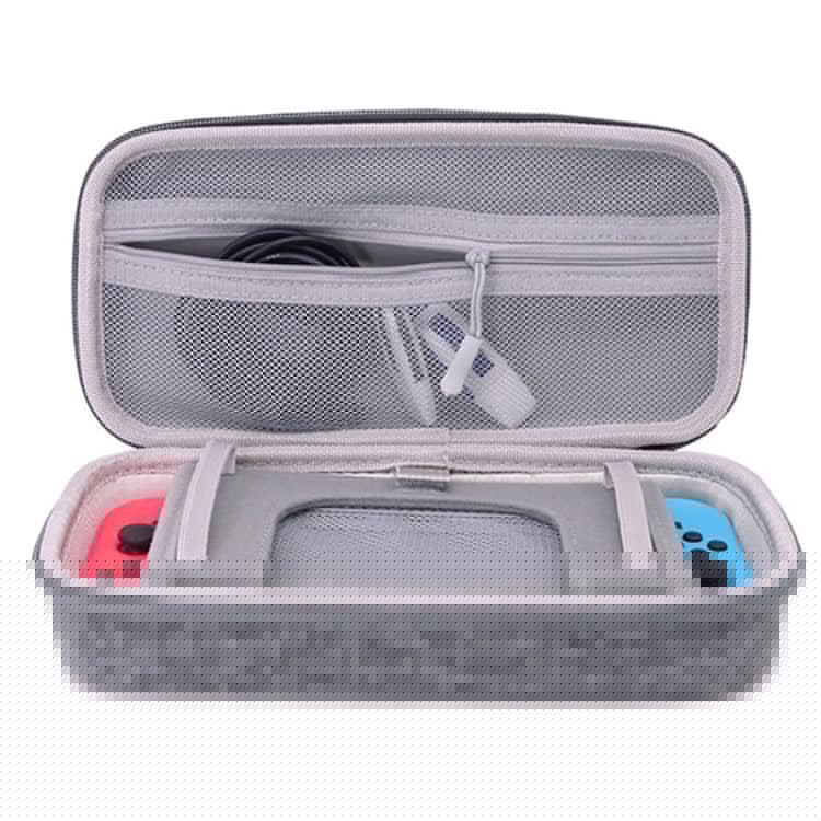 CHKJOK Game Console Bracket Function EVA Protective Sleeve For Switch Oled(Gray)
