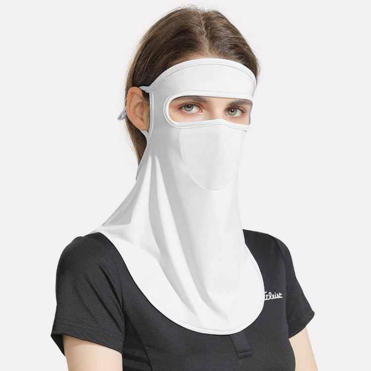 GOLOVEJOY Summer Ice Silk Sunscreen Face Shield  Ladies Outdoor Neck Protection Veil, Neck Protection Pink, Neck Protection Gray, Neck Protection Blue, Neck Protection White, Neck Protection Purple