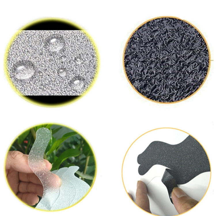 24pcs /Bag Wavy Shaped Gravel Pattern Bathtub Non-Slip Sticker, 1.3 x 18cm