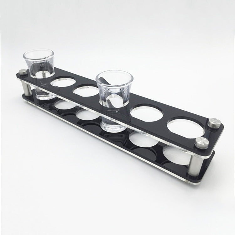 Acrylic Round Hole Wine Glass Holder, 6 Grids, 12 Grids