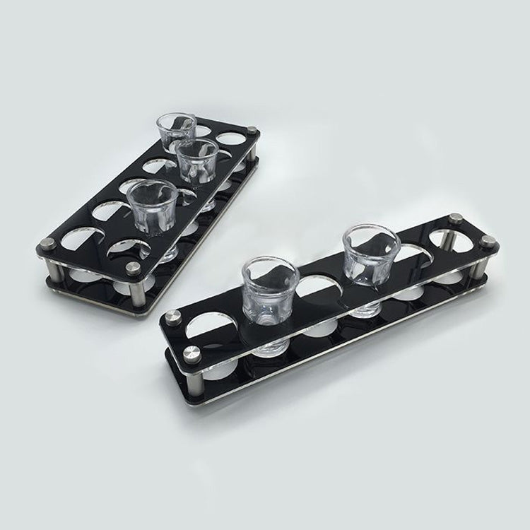 Acrylic Round Hole Wine Glass Holder, 6 Grids, 12 Grids
