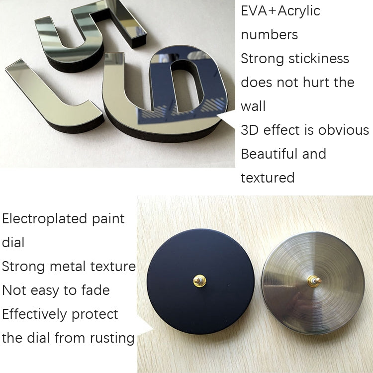 M002 Night Light DIY Digital Wall Clock Living Room Decoration Silent Clock, DIY Digital Wall Clock