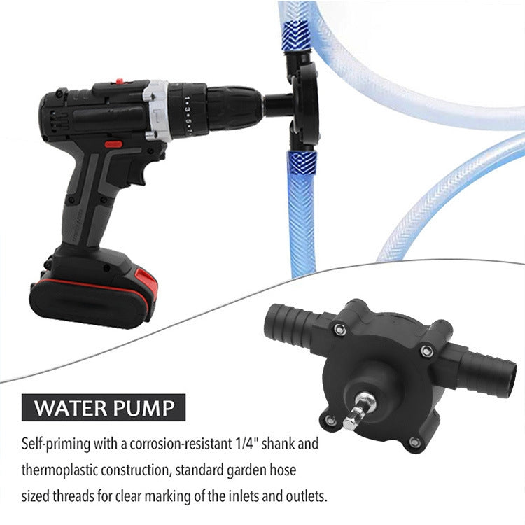 Home Small Flashlight Drill Pump Convenient DC Pumping Machine, Small Flashlight Drill Pump