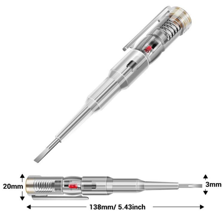 ANENG Multi-Function Induction High-Brightness Transparent Test Pen Screwdriver, B09