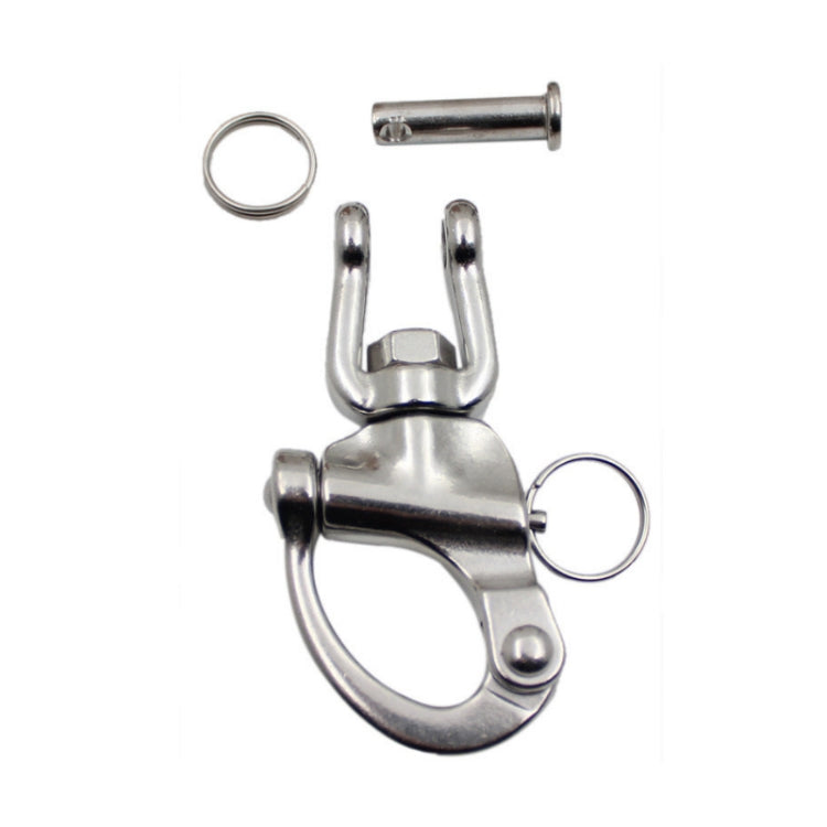 Yachting Sailing Stainless Steel Coil Type Rotary Spring Shackle, 70mm, 87mm, 128mm