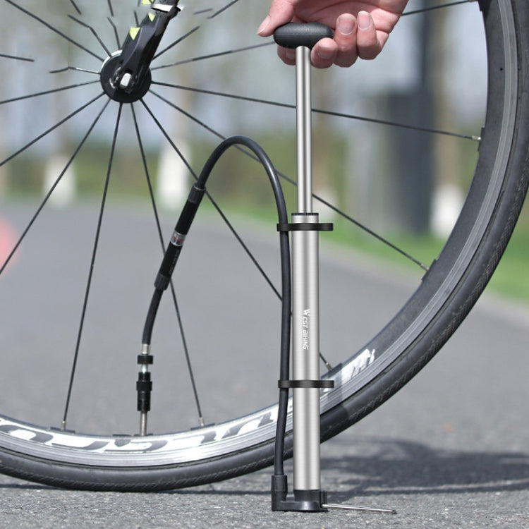 WEST BIKING YP0711122 Portable Bicycle High Pressure Pump, WEST BIKING YP0711122(Black), WEST BIKING YP0711122(Silver)