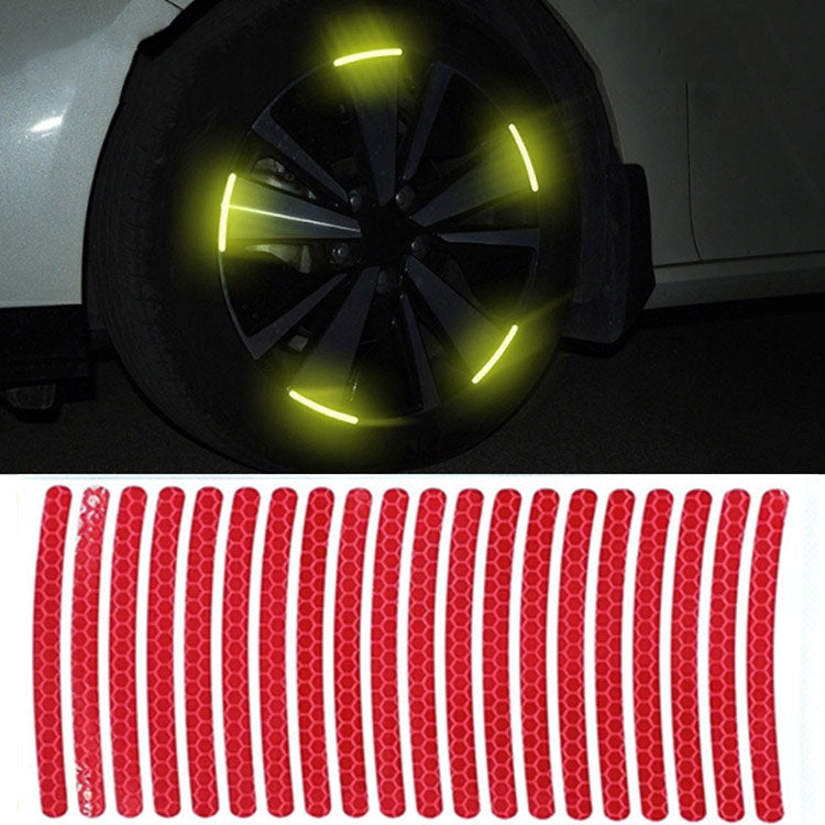 10pcs /Set Car Wheel Reflective Stickers 3D Personal Decoration Tire Warning Stickers
