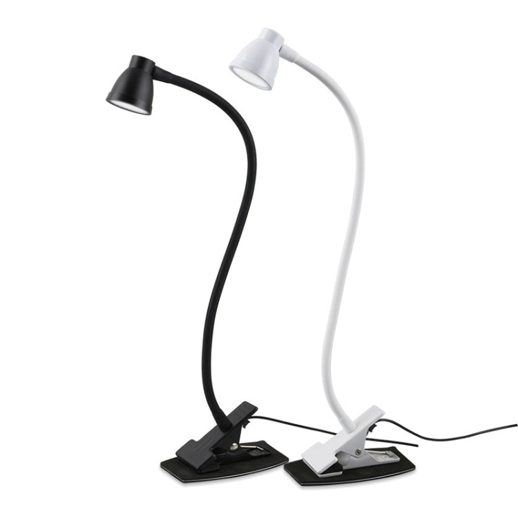 668A001 USB 360 Degree Bend Hose Desk Lamp, Spec:, White Stepless Dimming, Black Stepless Dimming, White Two-speed Dimming, Black Two-speed Dimming