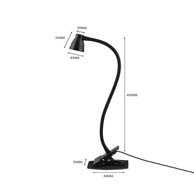 668A001 USB 360 Degree Bend Hose Desk Lamp, Spec:, White Stepless Dimming, Black Stepless Dimming, White Two-speed Dimming, Black Two-speed Dimming