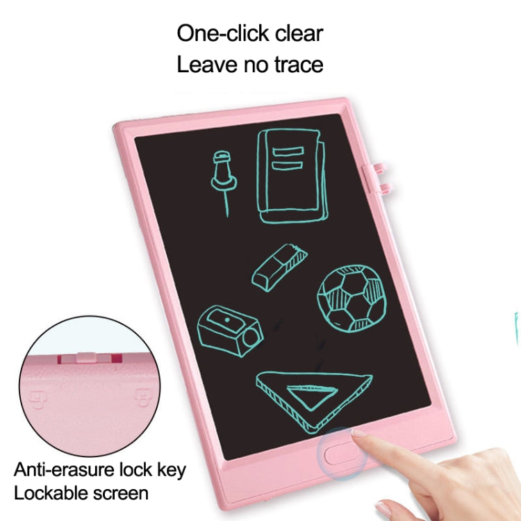10 inch LCD Writing Board Children Hand Drawn Board, Style:, Black Monochrome, Light Blue Monochrome, Light Pink Monochrome, Black Colorful, Light Blue Colorful, Light Pink Colorful