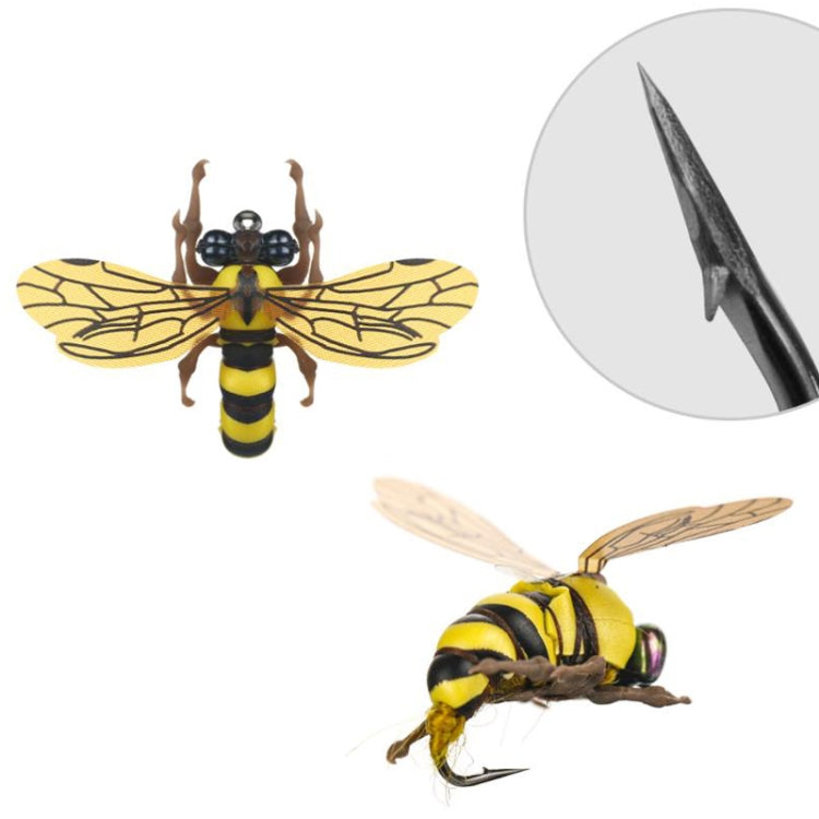 Floating Bionic Bee Road Bait Insect Fake Bait, 8-3b