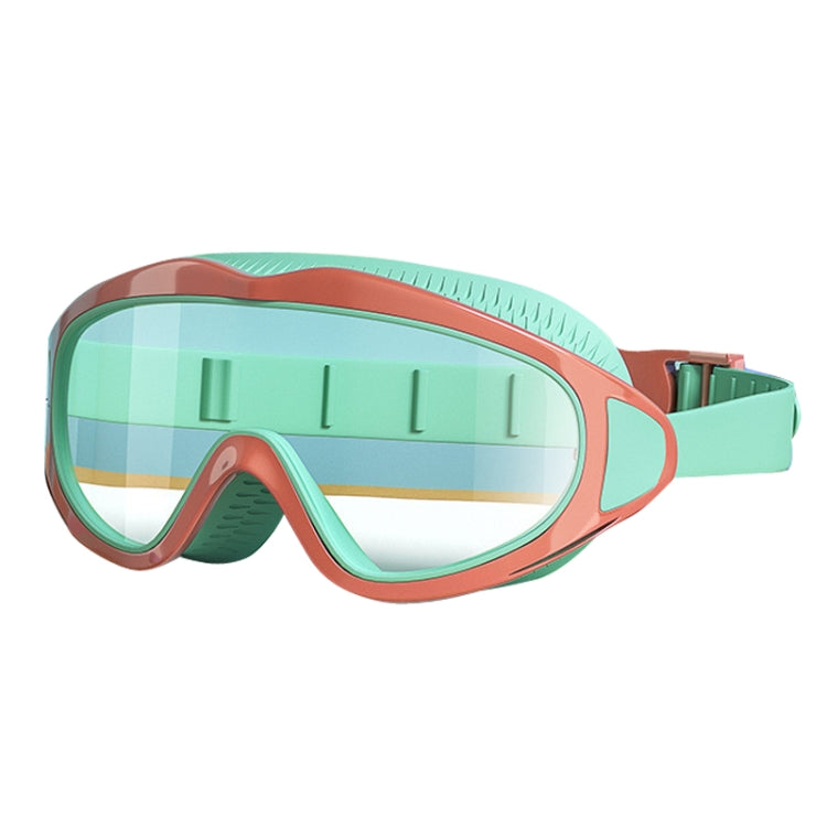 Anti-fog Children Swimming Goggles Comfortable Large Frame Diving Glasses, Macaron, Flush Tide Blue, Pumpkin Orange, Milk White, Ice Lake Blue, Pink Blue, Electroplating Lake Blue, Electroplating Milk White, Electroplating Milk Pink