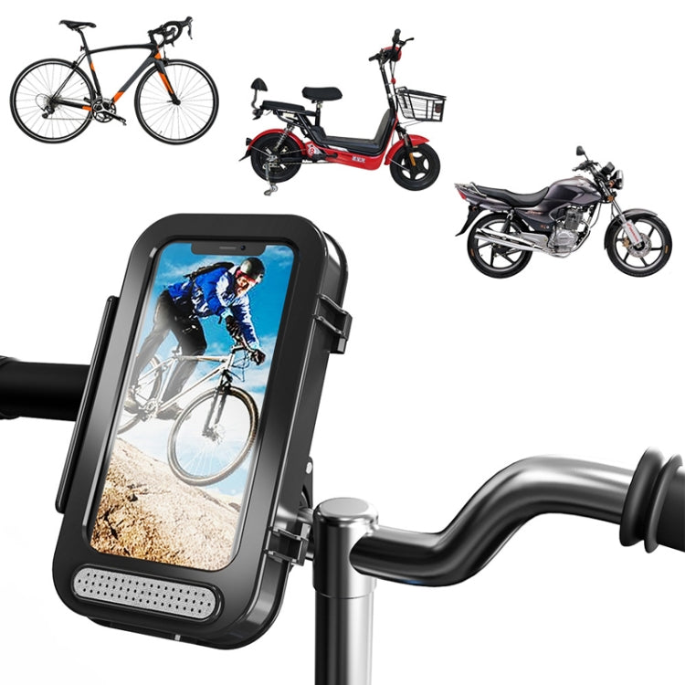 Bicycle Waterproof Bag Motorcycle Transparent Flip Phone Holder, Transparent Flip Bicycle Holder