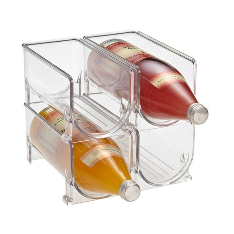 PET Layered Red Wine Stand Refrigerator Beer Beverages Storage Box, TX506