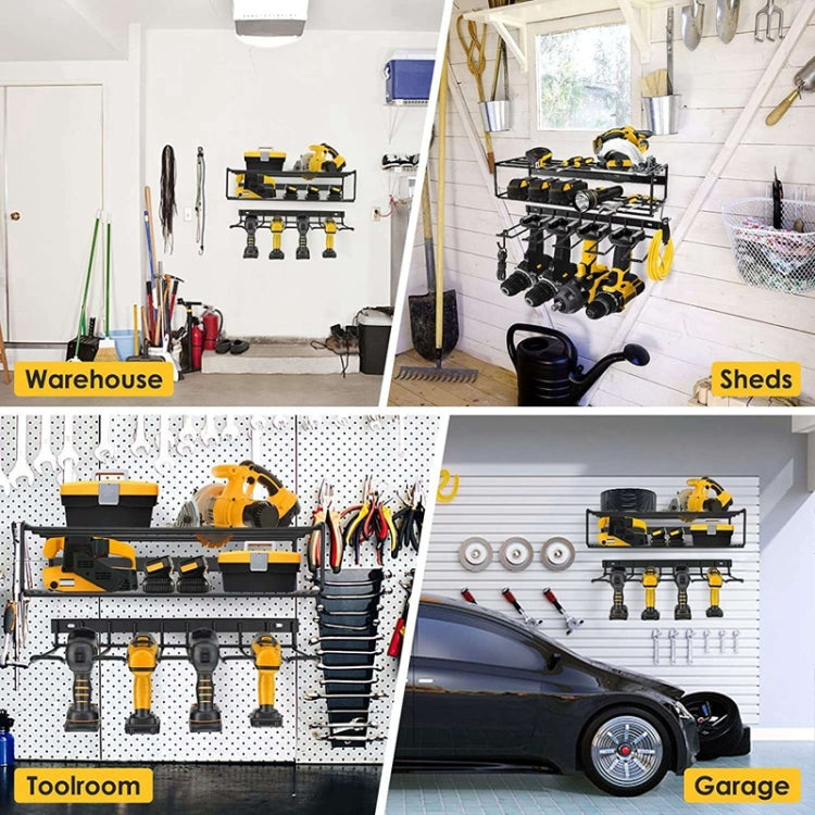 Wall Mounted Handheld Drill Tool Storage Rack, Complete set, Single Rack