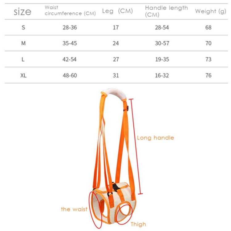 Pet Leash Assistive Belt For Postoperative Disabled Elderly Dogs, Simple, Hind Legs S, Hind Legs M, Hind Legs L, Hind Legs XL, Front Legs S, Front Legs M, Front Legs L