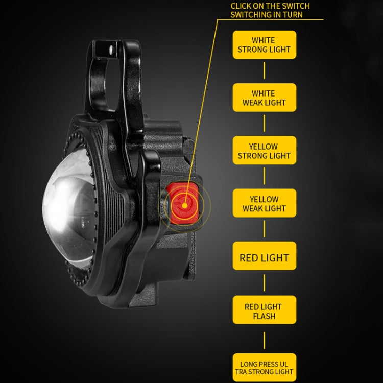 E-SMARTER W5133 Mini Keychain Strong Light Portable Flashlight, Specification:, Black, Black+Tripod