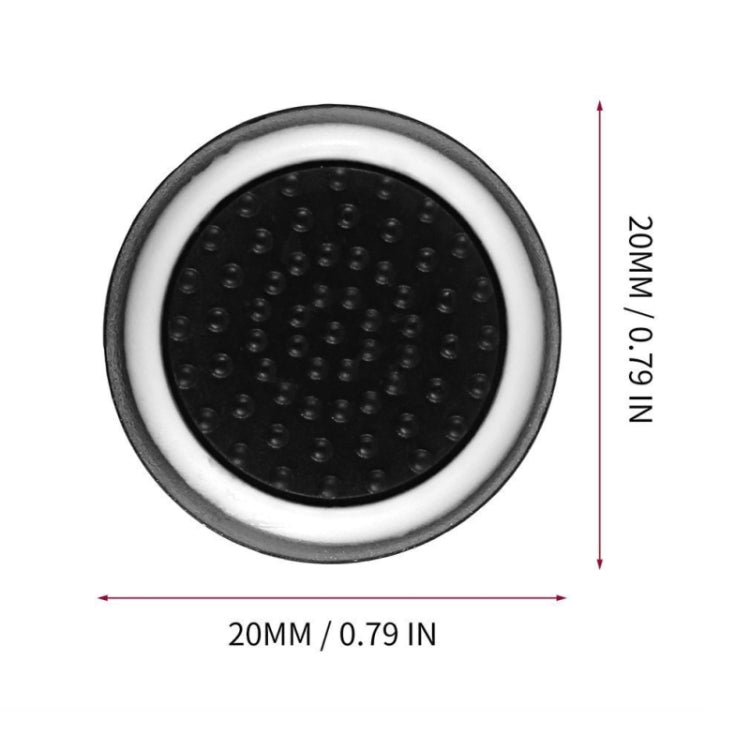 10 PCS Gamepad Silicone Luminous Button Cap Rocker Cap For PS5/PS4/PS3/ONE/360/PRO/series X/S(Black White Circle)