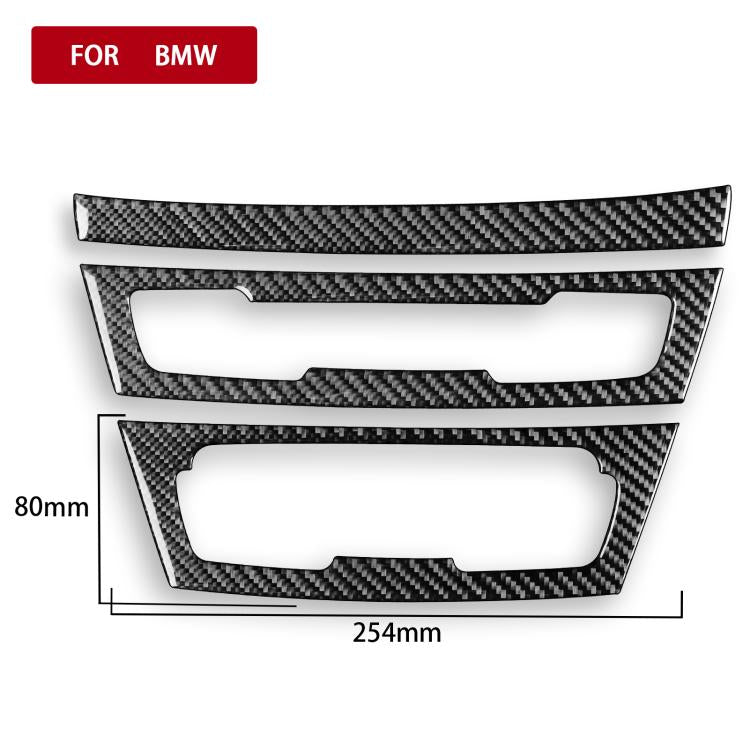 For BMW X1 F48/X2 F39 3pcs /Set Left-Hand Drive Radio + Air Conditioning Panel Sticker, Left-Hand Drive