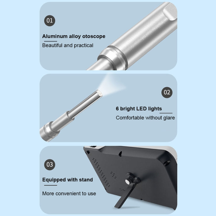 TESLONG MS450 4.5 inch HD Smart Screen Otoscope with 32GB Memory Card, MS450