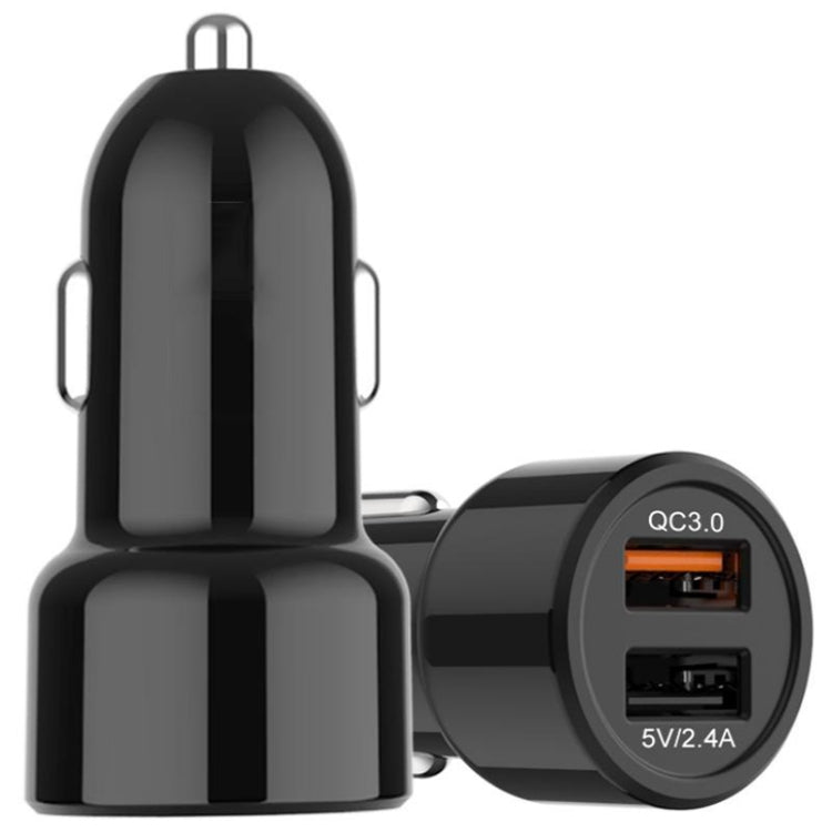 IBD321-Q3 Universal Fireproof Mobile Phone Car Charger, QC3.0 18W, QC3.0+2.4A, 2.4A+12W, 3.1A+15W, 4.8A+24W, PD 20W