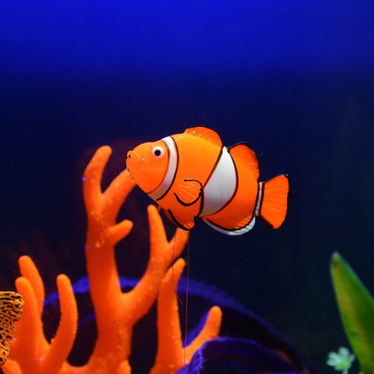 Simulation Luminous Tropical Fish Tank Landscaping Fake Decorations(Ugly Fish  F02)