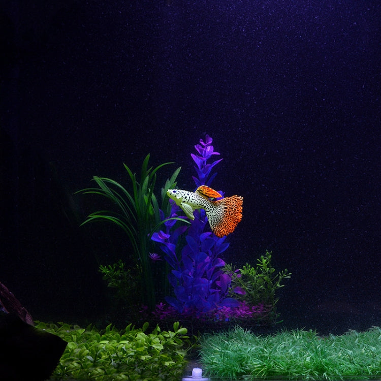 Simulation Luminous Tropical Fish Tank Landscaping Fake Decorations(F03 Peacock Fish)