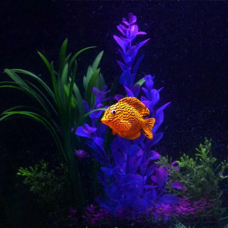 Simulation Luminous Tropical Fish Tank Landscaping Fake Decorations(F04 Hanging Fish)