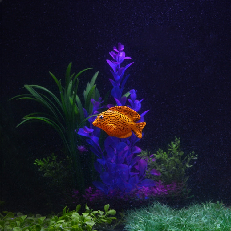 Simulation Luminous Tropical Fish Tank Landscaping Fake Decorations(F04 Hanging Fish)