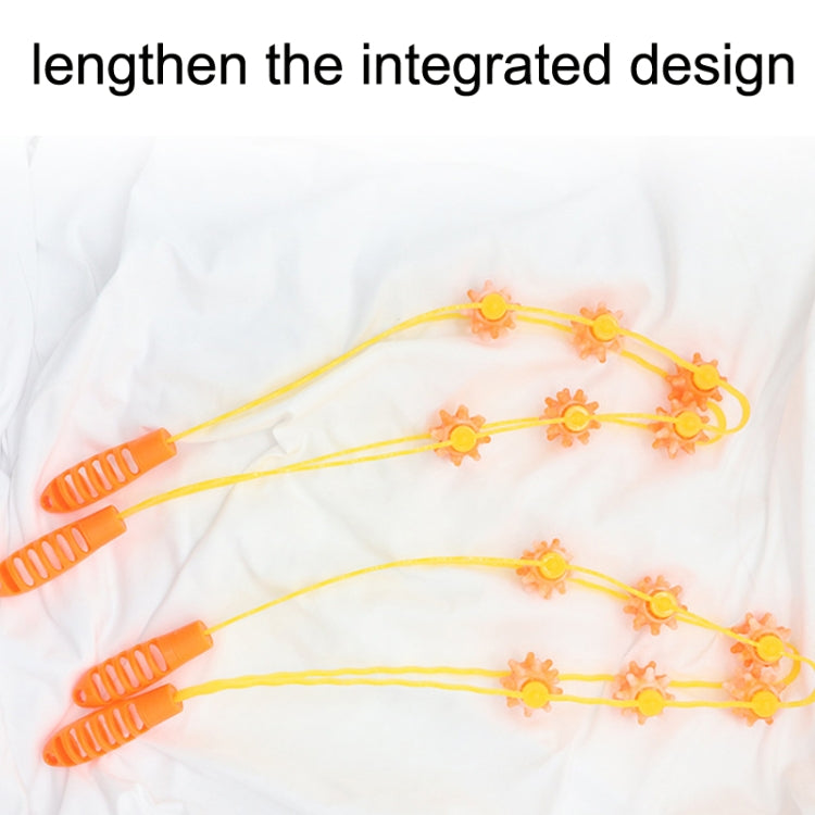 3PCS Plastic Back Puller Shoulder Waist Back Manual Roller Massager, Style:, Two Wheels (Yellow), Three Wheels (Green), Three Wheels (Yellow)
