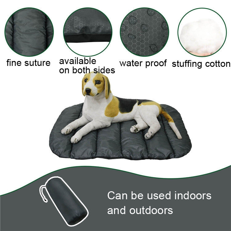 Pet Outdoor Waterproof Cushion Camping Cats And Dog Sleeping Pad, Size: Large 110x76cm(Orange)