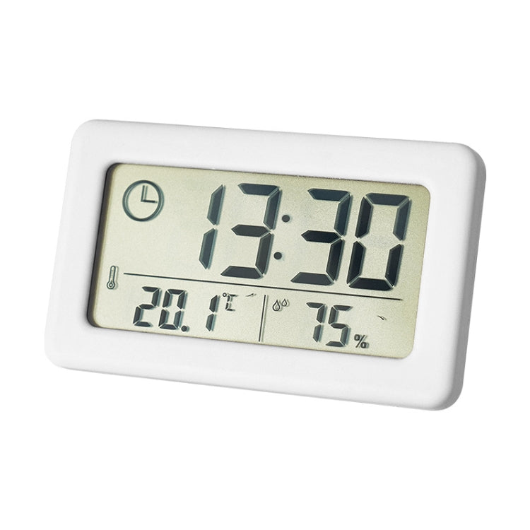 YD005 Mini Light and Thin LCD Screen Temperature/Humidity Meter Electronic Clock, White, Red, Green, Blue, Black