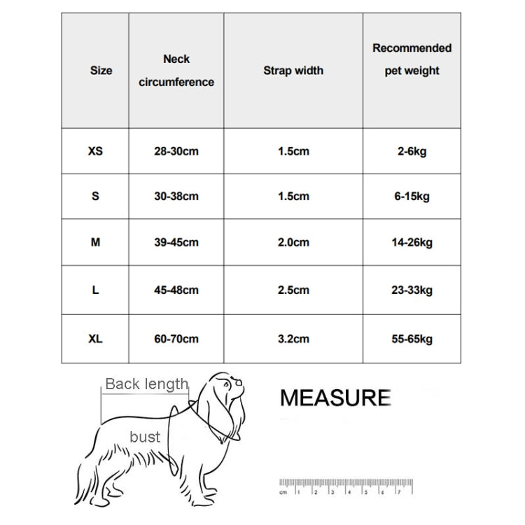Honeycomb Net Dog Collar Neck Collar Breathable Reflective Anti-Strangle Collar XS(Black)
