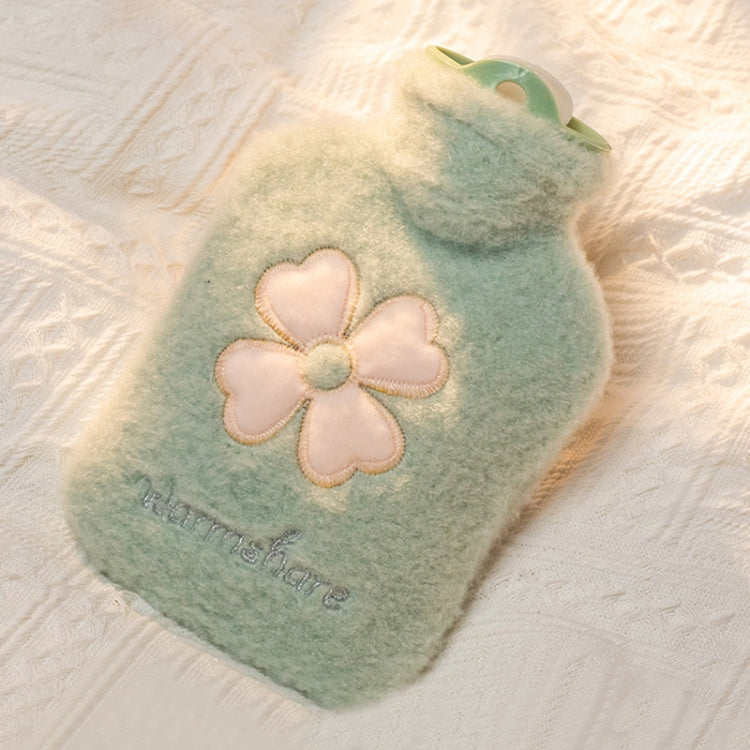 Cartoon Plush Portable Water Jection Mini Hot Water Bag, 500ML Pink, 500ML Blue, 500ML Green, 500ML Mint Green, 1000ML Pink, 1000ML Blue, 1000ML Green, 1000ML Mint Green, 1000ML Insert Yellow, 1000ML Insert Pink, 1000ML Insert Blue, 1000ML Insert Green